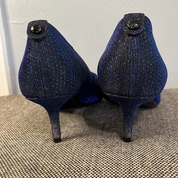 Michael Micheal Kors blue sparkly heels, size 7 1/2M - Picture 9 of 9